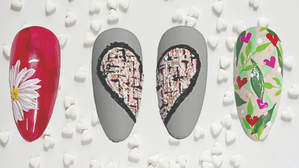 3 Stunning Valentine's Day Nail Designs